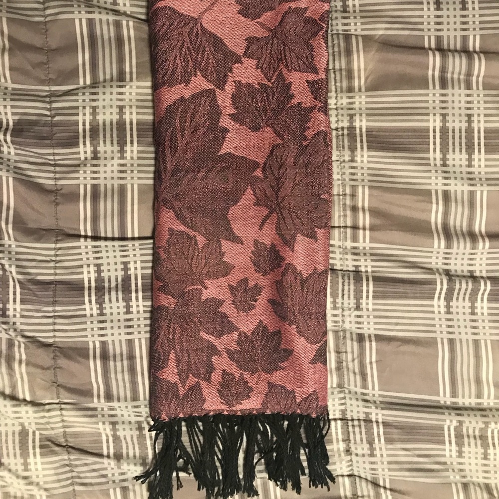 Maple Leaves Pashmina Scarf